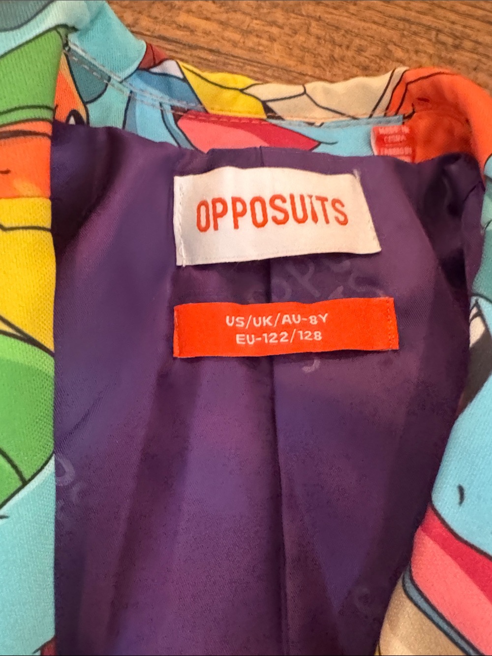 OppoSuits Kids Pokémon Character Blue Orange Yellow Pattern Suit -8y - Picture 3 of 9